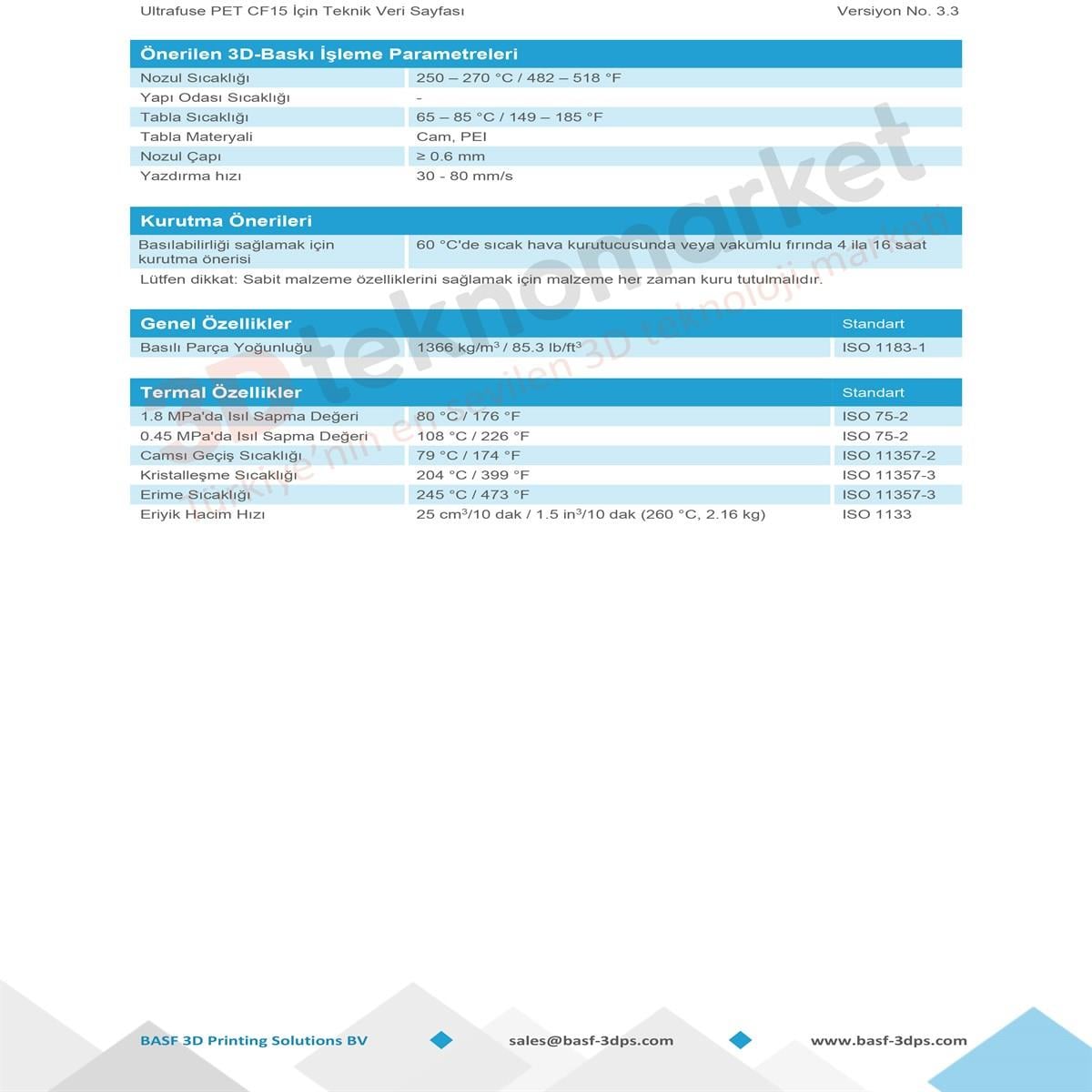 Ultrafuse PET CF15 - 750gr  2.85mm