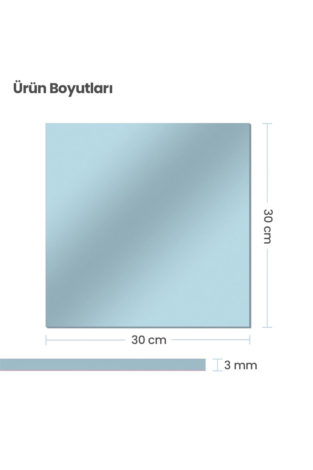 xTool 3mm Silver Mirror Acrylic 30*30cm 5pcs