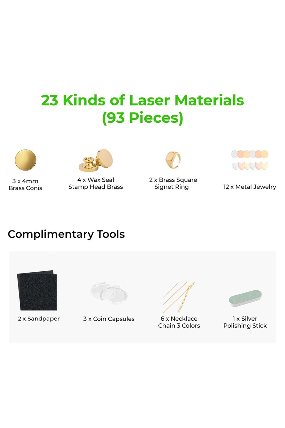 xTool F1 Ultra Laser Material Kit (93pcs)