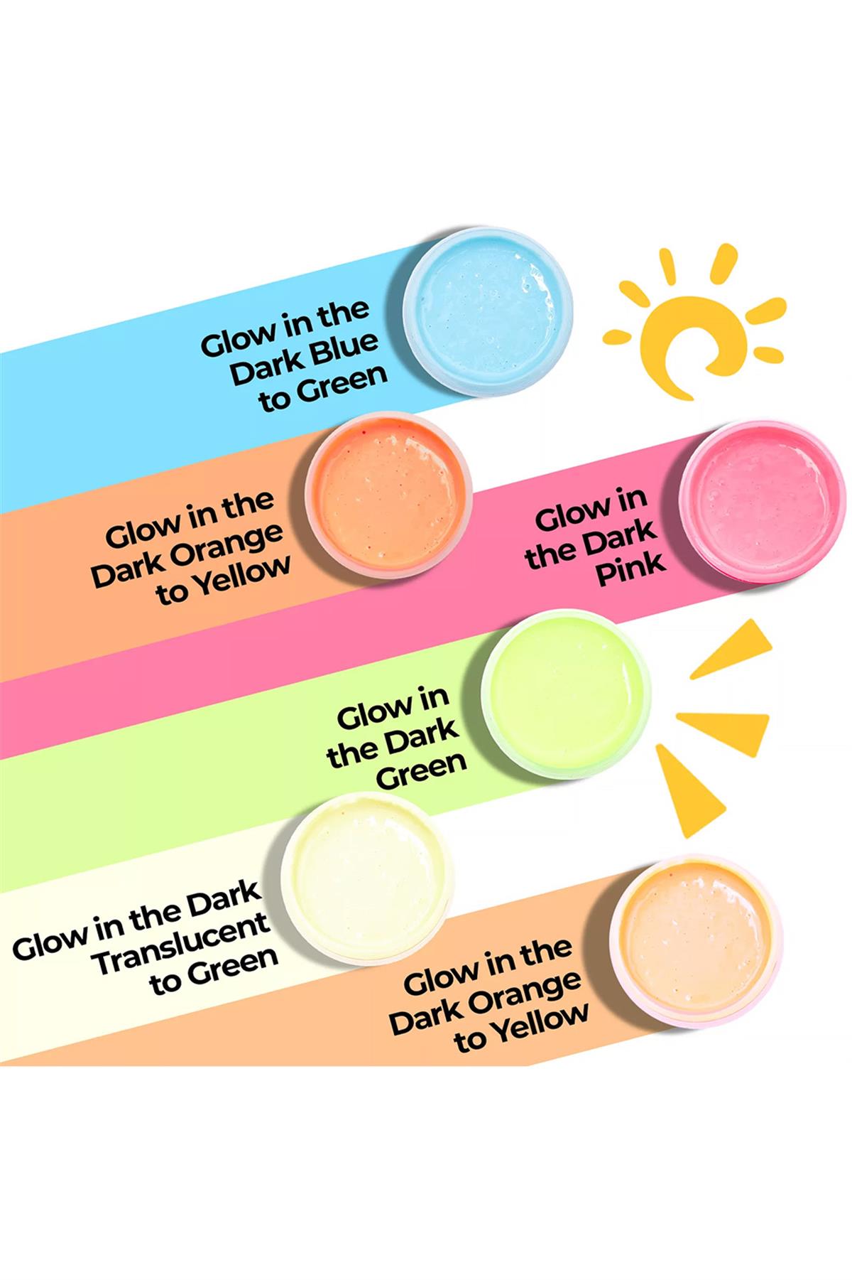 xTool Glow in The Dark Color Screen Printing İnk Set 100ml 6 Colors 