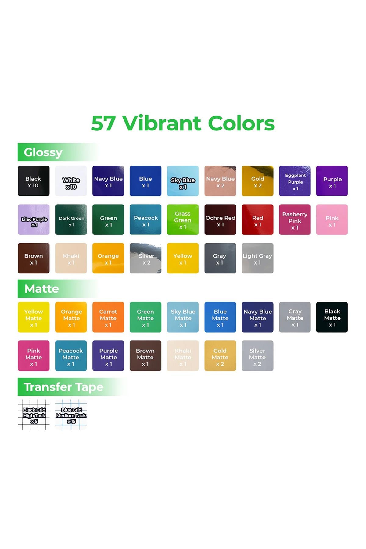 xTool Self-adhesive Vinyl Kit 80pcs