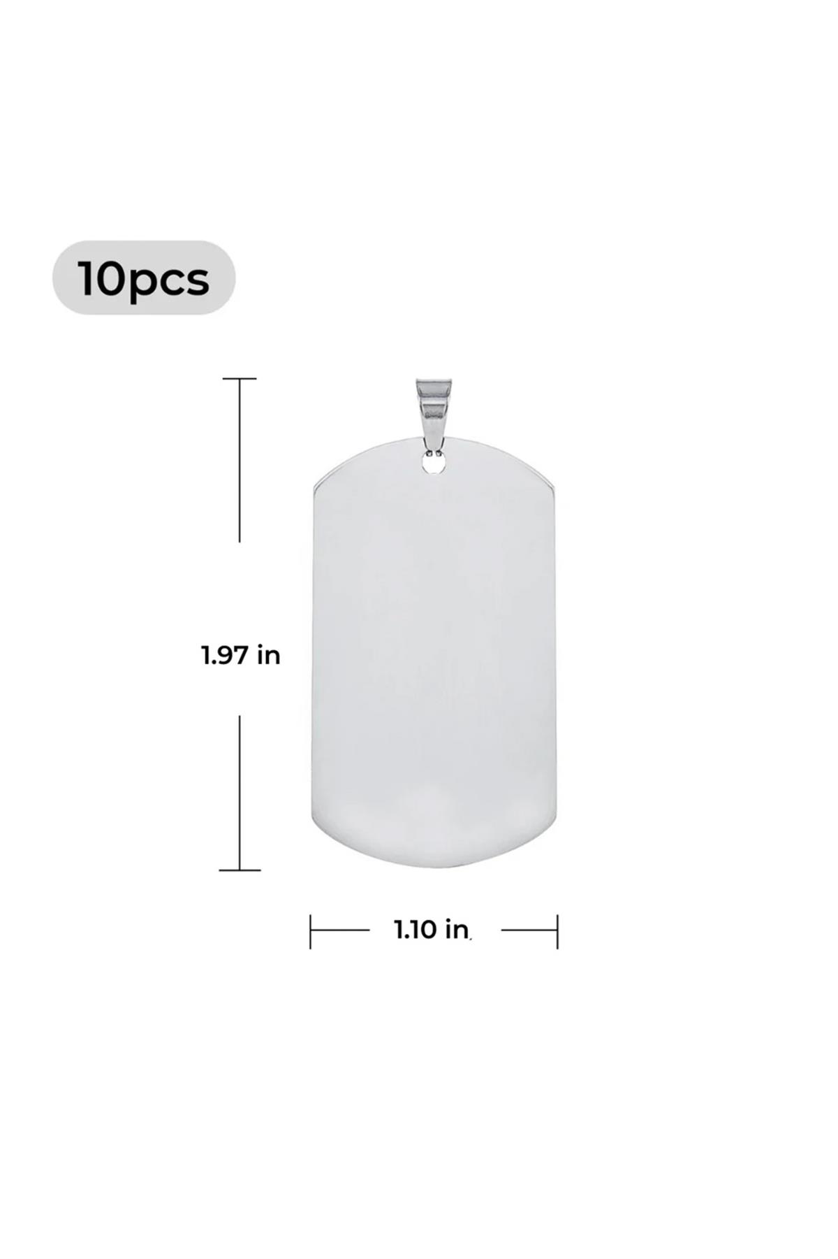 xTool Stainless Steel Military Pendant (10pcs)