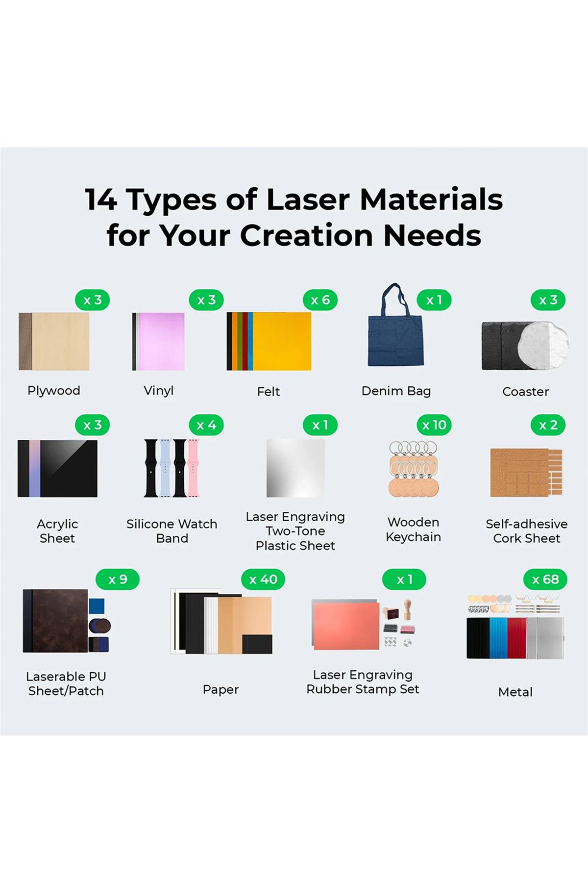 xTool Ultimate Laser Material Kit