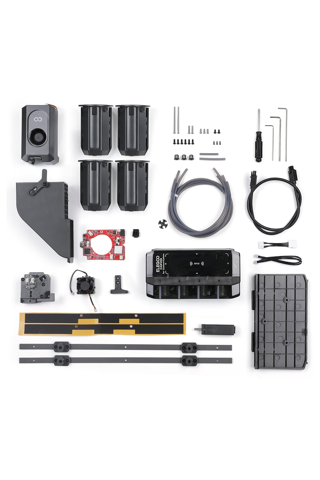 ELEGOO CANVAS for Centauri Carbon paket içeriği ve aksesuarları