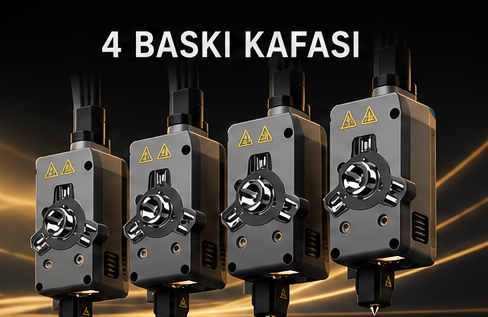 Flashforge Creator 5 4 baskı kafası