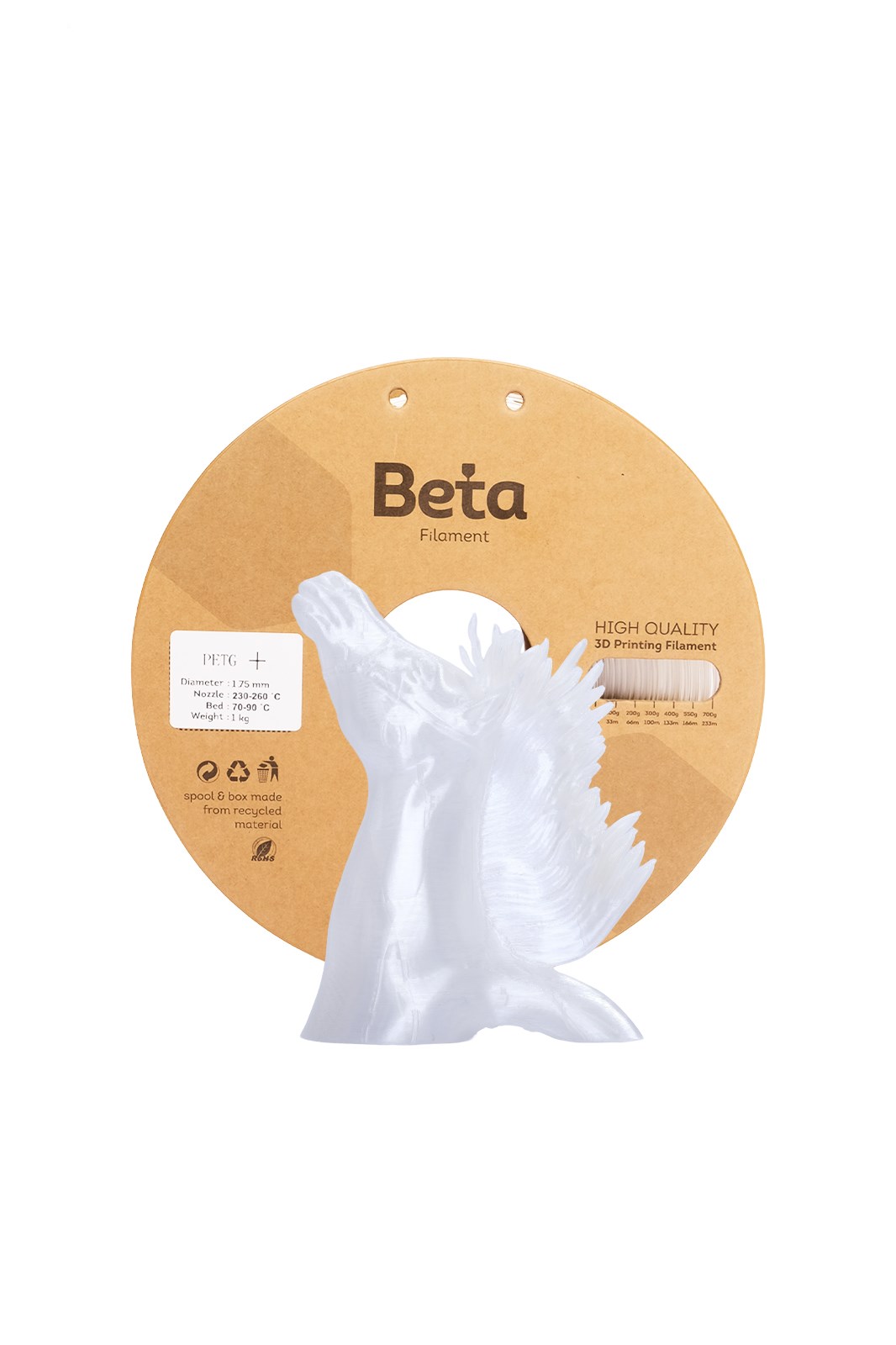 Beta Filament PETG 1.75mm 1kg Transparent