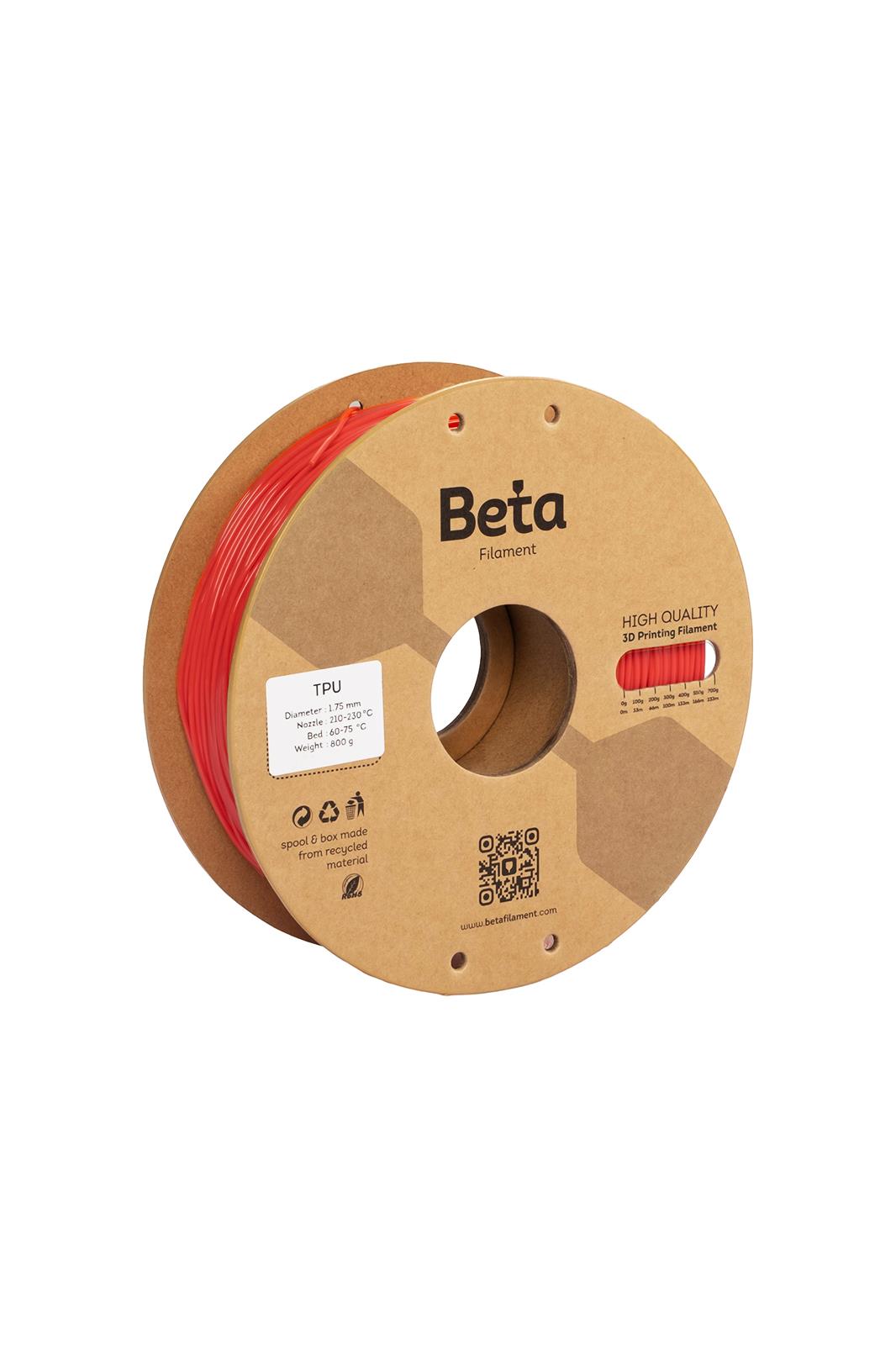 Beta Filament TPU 1.75mm 1kg Red