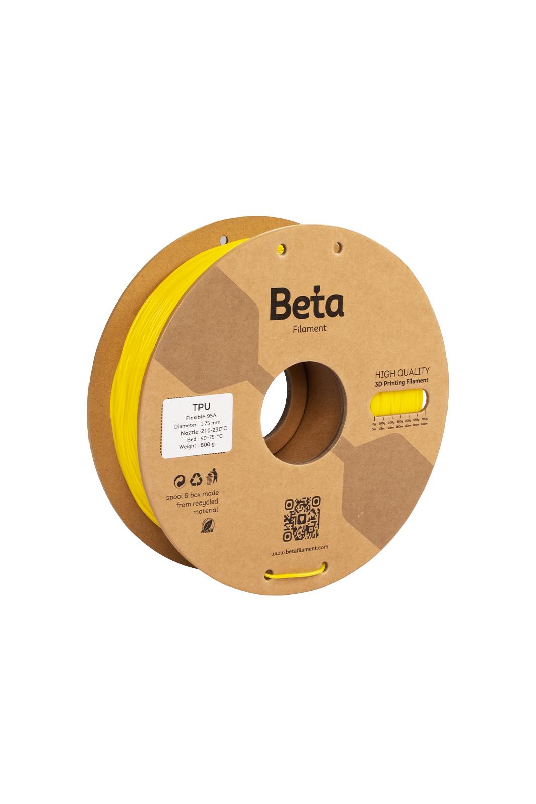 Beta Filament TPU 1.75mm 1kg Yellow