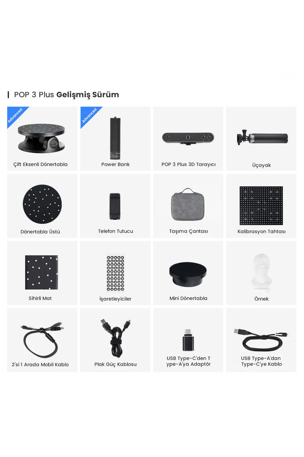 Kit Mobile Per Scanner 3D Revopoint - Supporto Smartphone E Power Bank Per POP 3/MINI 2/RANGE 2