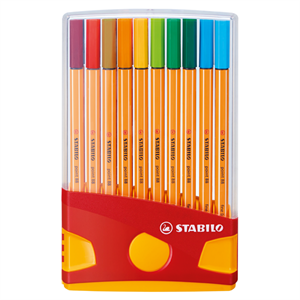 Stabilo 88 Karışık Renk 20li Keçe Uçlu İnce Kalem 0.4 MM Colorparade