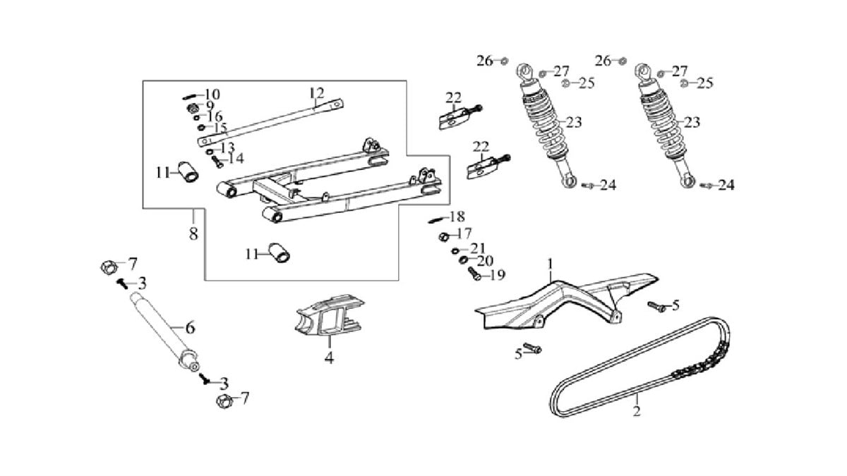 ARKA AMORTİSÖR TEK ( CR1 )