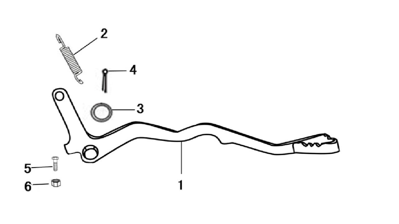 ARKA FREN PEDALI (RT250)