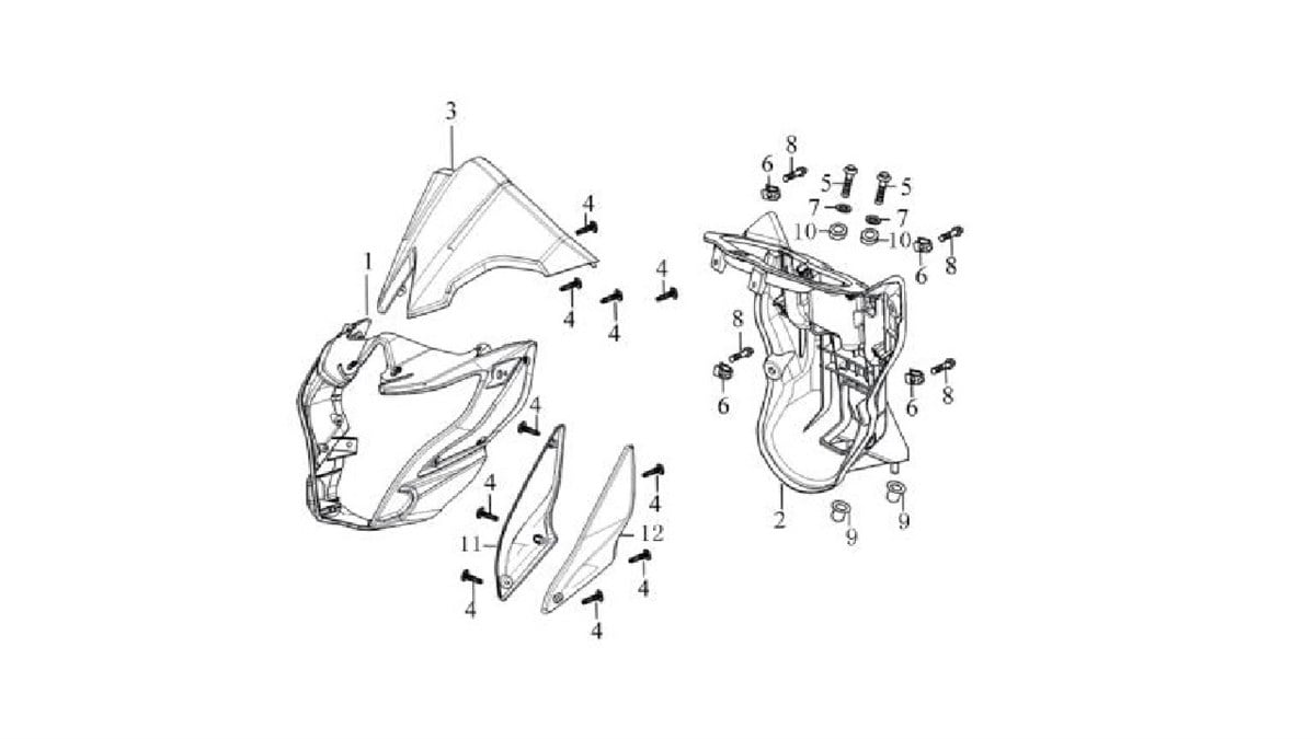 ÖN FAR PANELİ ÜST PLASTİĞİ ( CR1 )