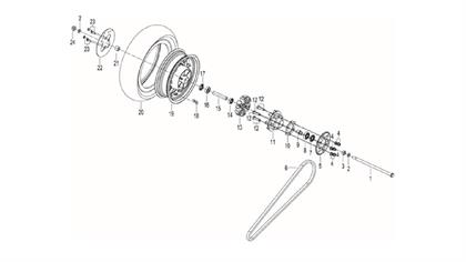 ZİNCİR DİŞLİSİ (TNT125)