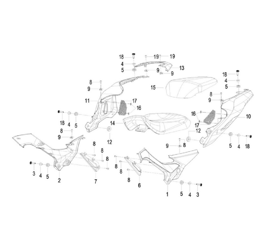 ARKA YAN PANEL SAĞ SİYAH (125-S)