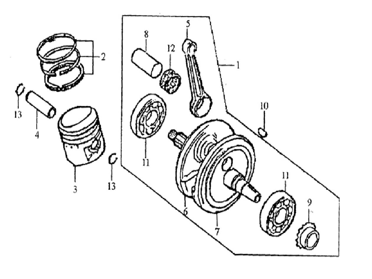 PİSTON SEKMAN TAKIM 125CC (TK03)