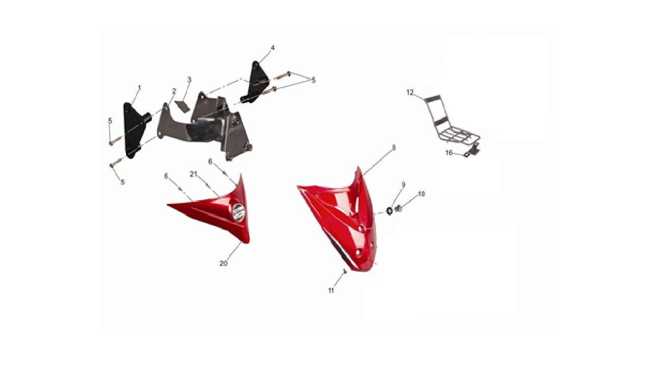 SEPET PANELİ ÜST PLASTİĞİ SİYAH ( JAGUAR 100 )