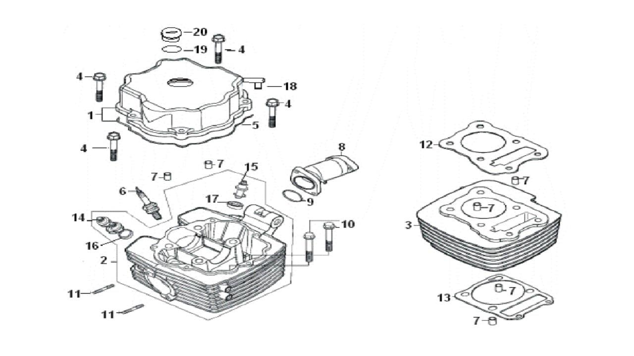 SİLİNDİR ÜST KAPAK (VIPTRACK250 PRO)