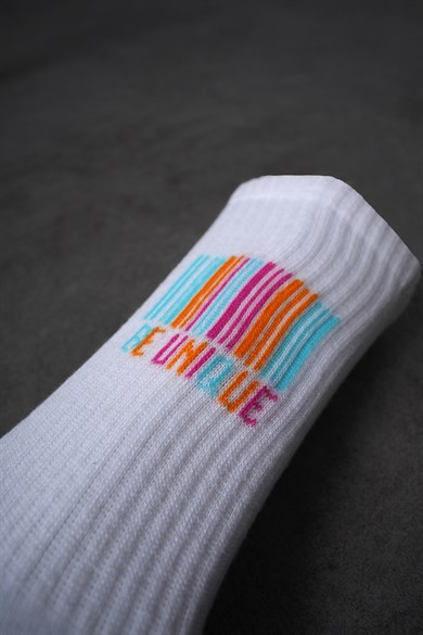 Beyaz BE UNİQUE Çorap