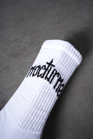Beyaz Nocturne Çorap