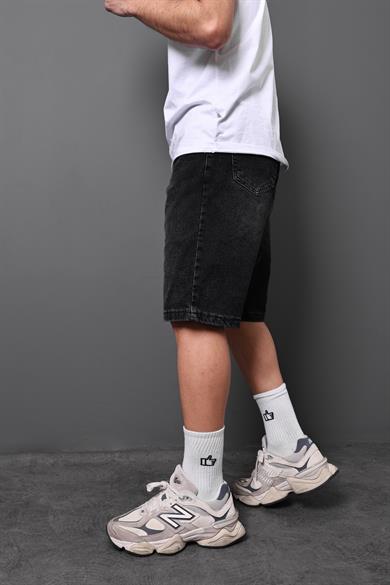 Erkek Antrasit Baggy Kot Şort