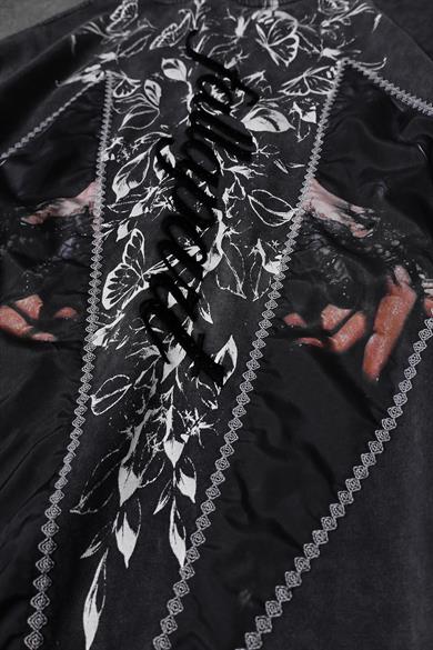 Erkek Antrasit Fallapart Özel Yıkamalı Kumaş Oversize Tshirt