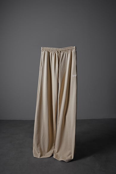 Erkek Bej Basic Baggy Eşofman