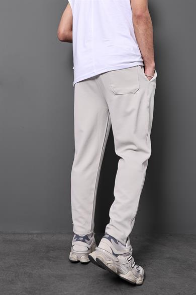 Erkek Bej Gipeli Havuç Paça Regular Fit Pantolon