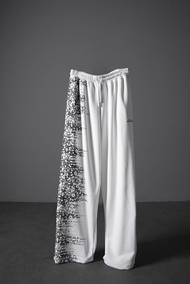 Erkek Beyaz Side Effect Baggy Eşofman