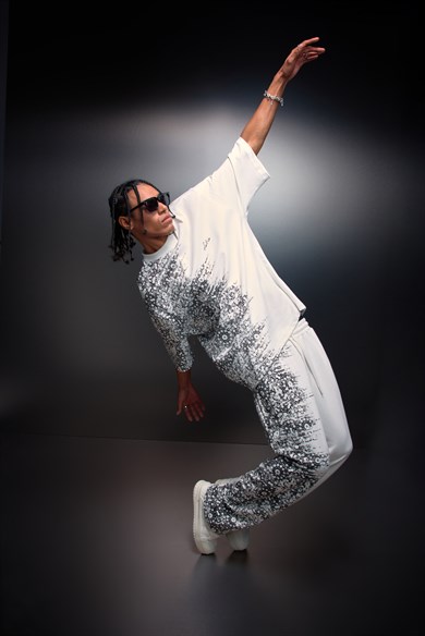 Erkek Beyaz Side Effect Oversize Tshirt