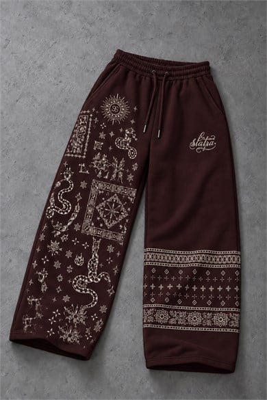 Erkek Bordo Codex Baggy Eşofman