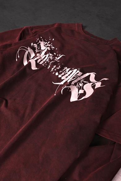Erkek Bordo Lord Angels Oversize Sweatshirt