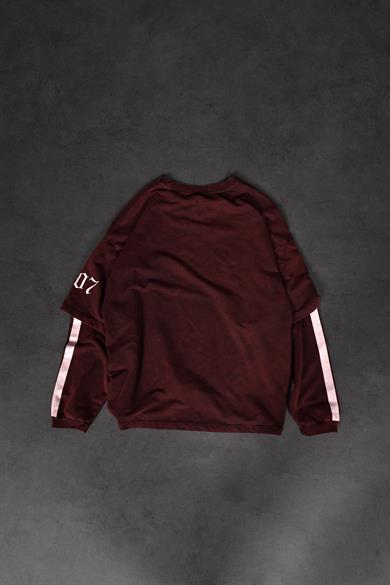 Erkek Bordo Lord Angels Oversize Sweatshirt