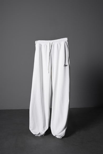 Erkek Ekru Basic Jogger Eşofman