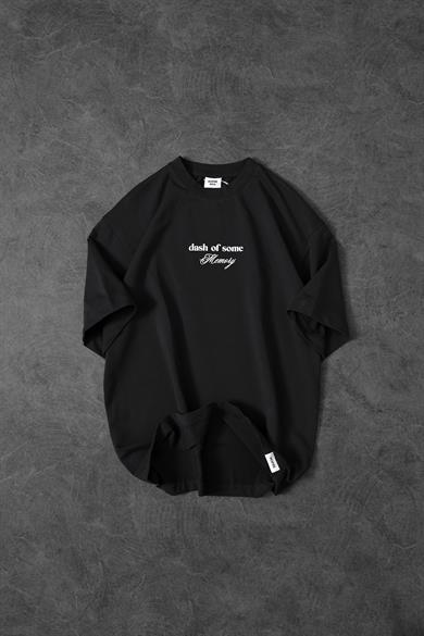 Erkek Füme Memory Lego Kabartma Baskılı Oversize Tshirt