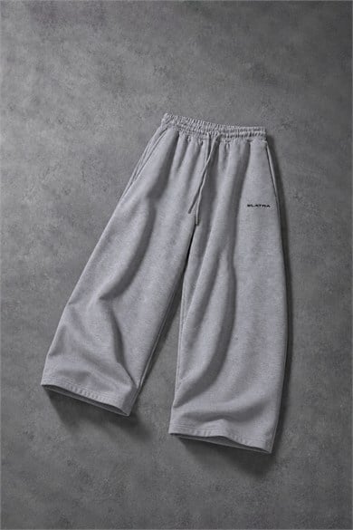 Erkek Gri Basic Baggy Eşofman