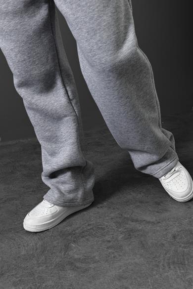 Erkek Gri Basic Baggy Kalıp Eşofman