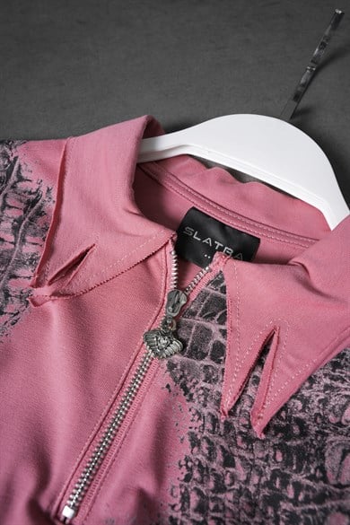 Erkek Gül Kurusu Backroom Box Fit Polo Yaka Tshirt