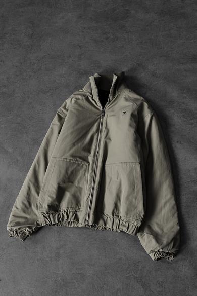 Erkek Haki Dolumlu Bomber Mont