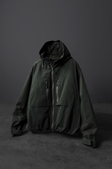 Erkek Haki Dolumlu Paraşüt Kumaş Astarlı Mont