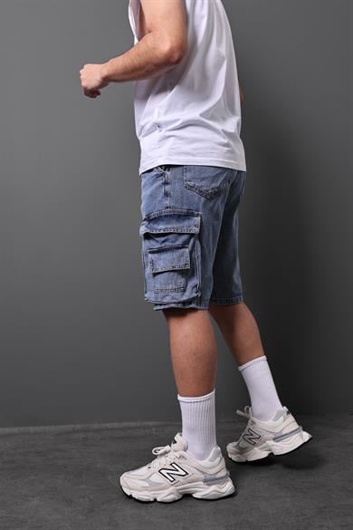 Erkek Kardesen Kargo Cepli Baggy Kot Şort