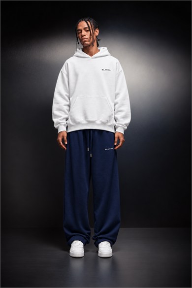 Erkek Lacivert Basic Baggy Eşofman