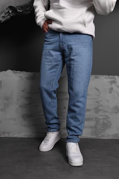 Erkek Mavi Taşlı Boyfriend Pantolon