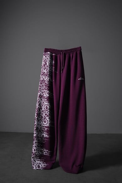 Erkek Mürdüm Side Effect Baggy Eşofman