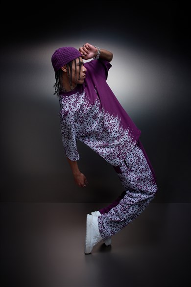 Erkek Mürdüm Side Effect Oversize Tshirt