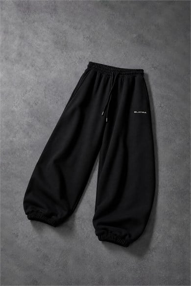 Erkek Siyah Basic Jogger Eşofman