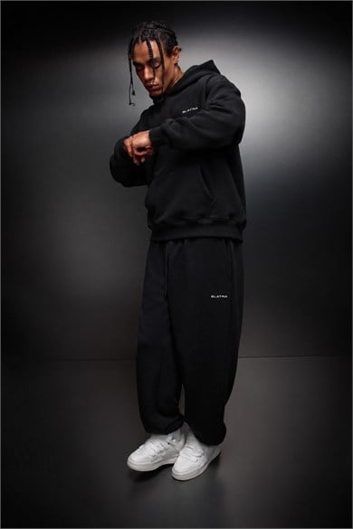 Erkek Siyah Basic Jogger Eşofman