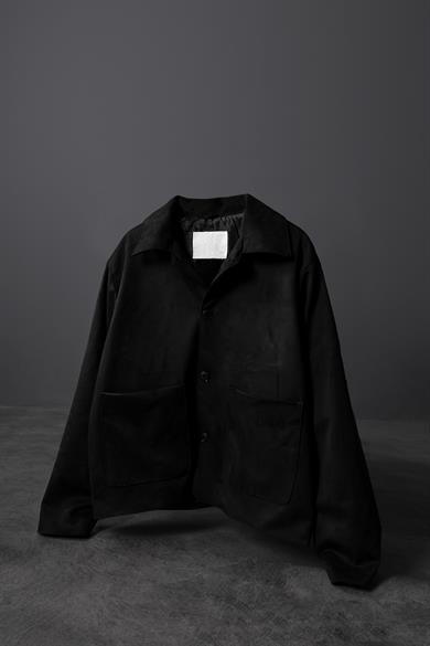 Erkek Siyah Çift Cepli Astarlı Kaşe Ceket