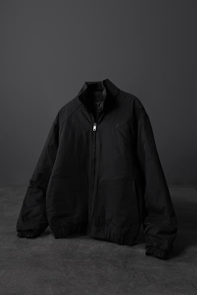 Erkek Siyah Dolumlu Bomber Mont