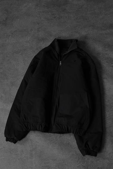 Erkek Siyah Dolumlu Bomber Mont